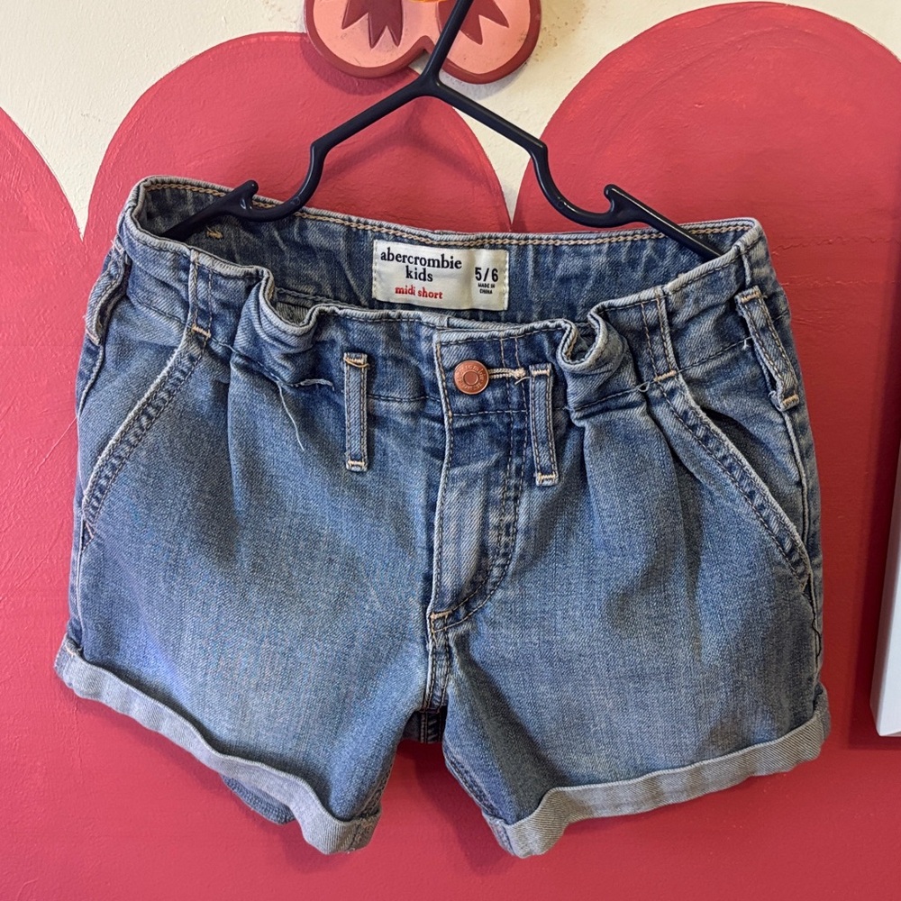 Abercrombie Kids Classic Blue Jean Shorts